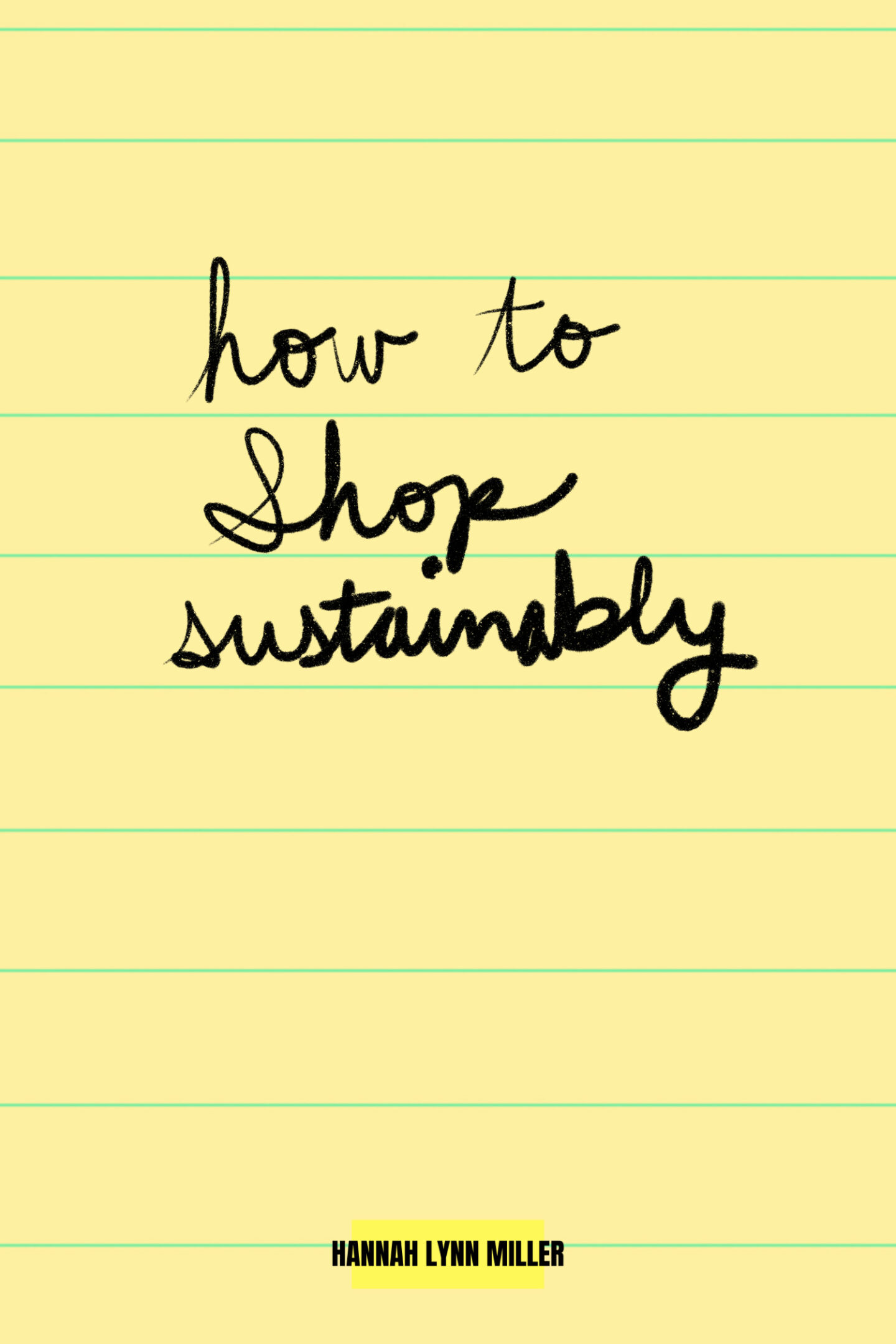 How to Shop Sustainably 